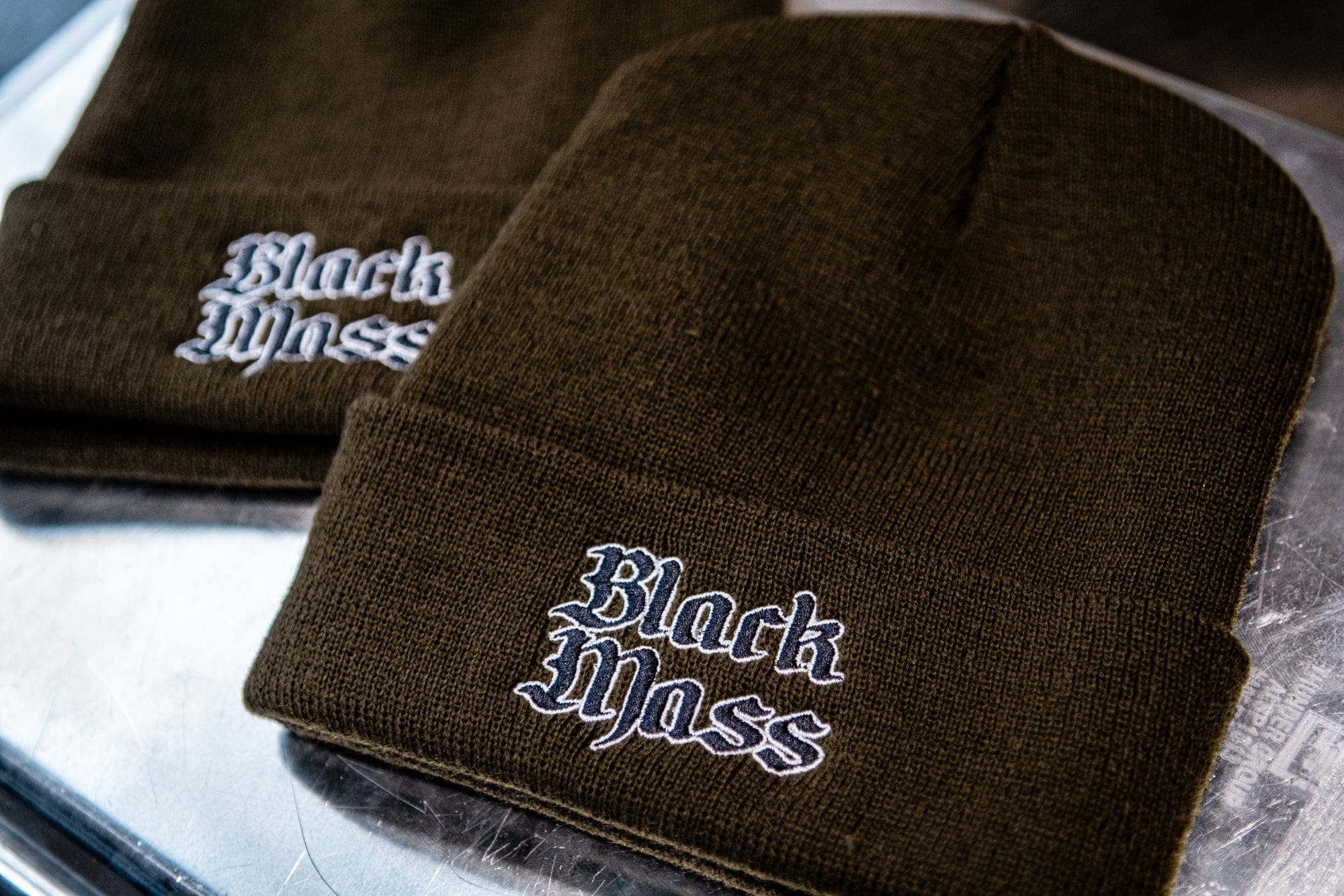 Black Mass Electronics Black Mass Beanie Olive Green