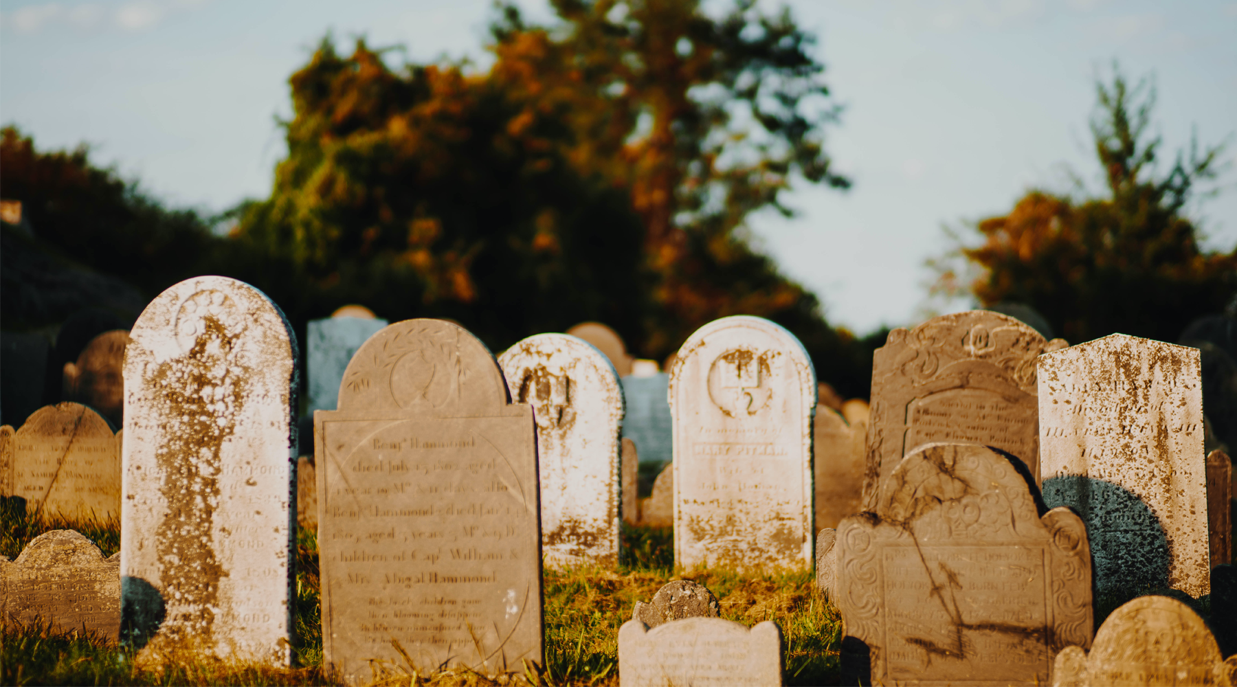 picture of cemetery headstones