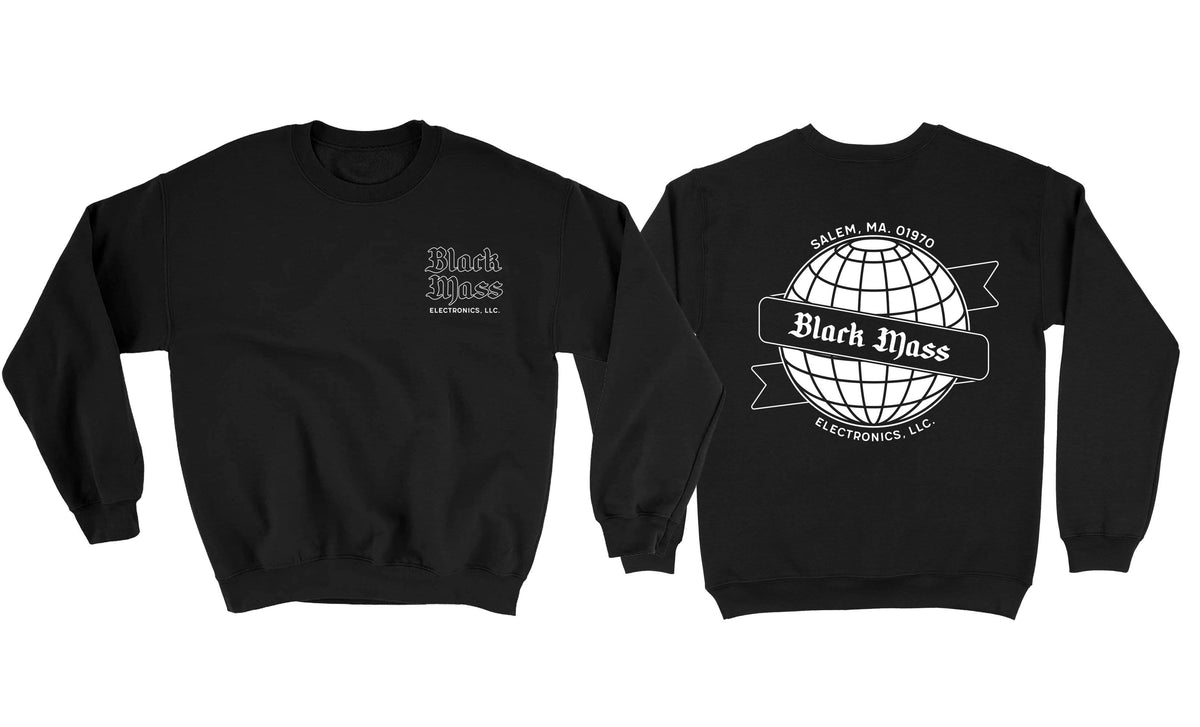 Black Mass Electronics Globe Crewneck Small