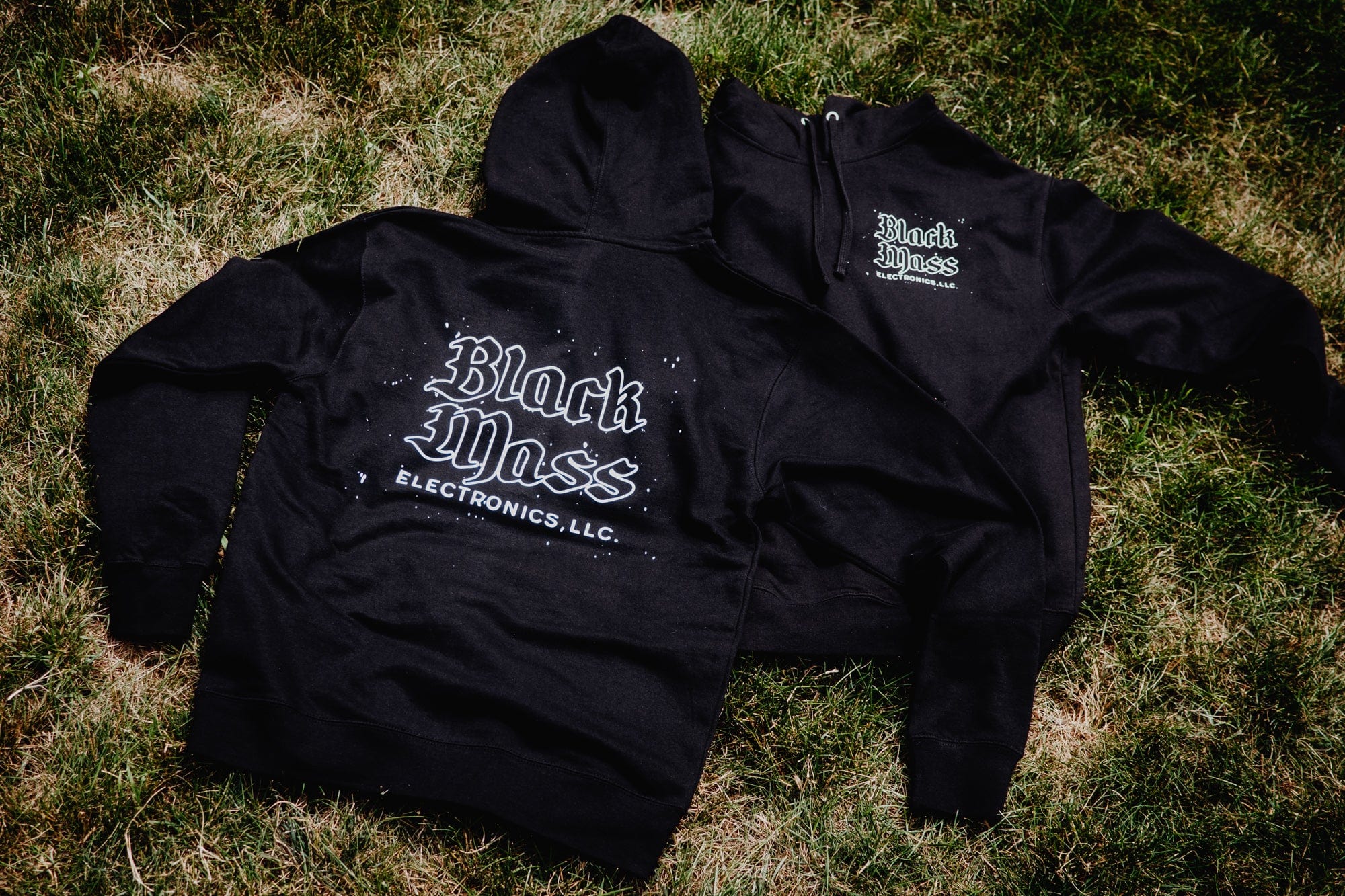 Black Mass Electronics Splatter Logo Hoodie