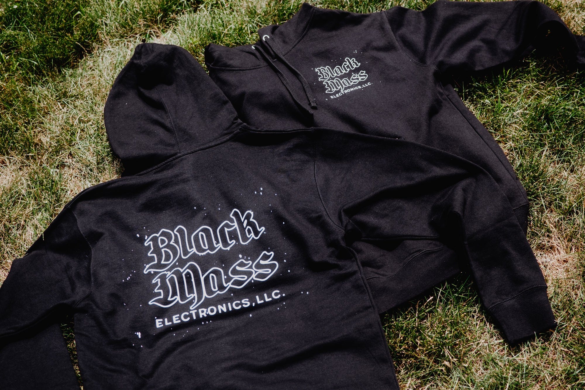 Black Mass Electronics Splatter Logo Hoodie